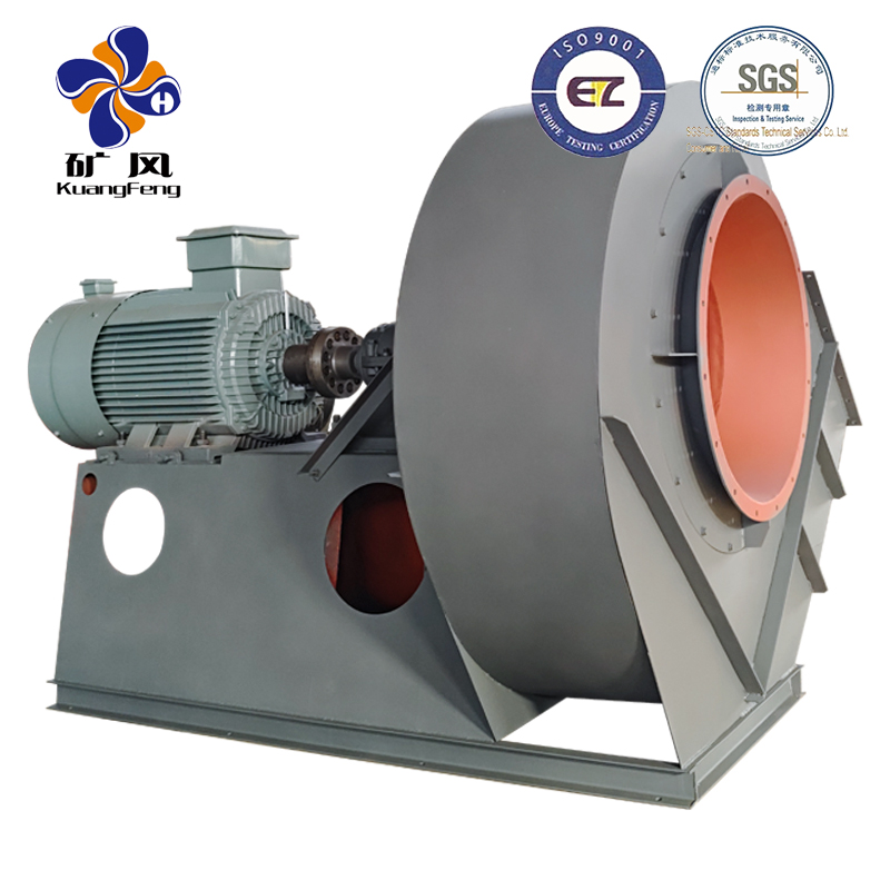 Dust removal fan for material conveying